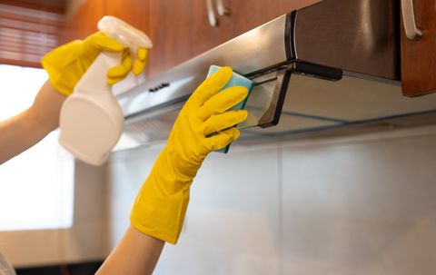 Freshly deep-cleaned kitchen backsplash, representative of homes we clean along the Danforth