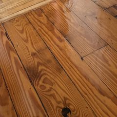Hardwood floor, after cleaning
